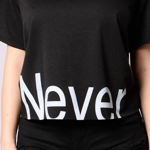 Never Again Tee - Black/Blue